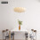 Large White Lantern Pendant Light 23.6 inch, Bubble Design, Adjustable Height for Dining Room 5