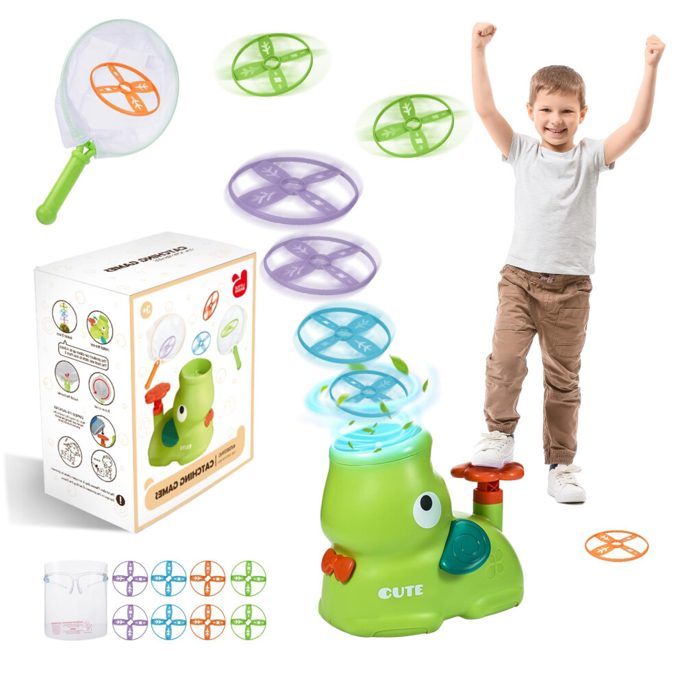 Photos - Toy Car Veopoko Outdoor Toy for Kids Toys Age 3-8, Flying Disc Launcher Toy Garden Toys for 2-6 Year old Girls Boys Flying Saucer To
