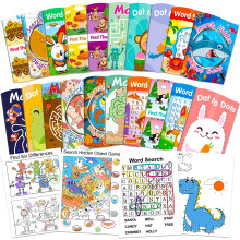Elfew 20 Pack Small Activity Books for Kids Ages 5-8,8-12, Puzzles Books for Kids Party Bags Fillers, Brain Games for 4 Year Olds, Pass the Parcel Ac
