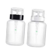 200ml Nail Polish Remover Pump Bottle with Locking Push Down Dispenser for Cosmetics