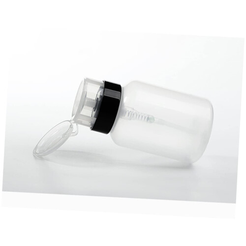 200ml Nail Polish Remover Pump Bottle with Locking Push Down Dispenser for Cosmetics 1