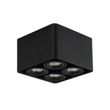 Modern 4 Head Adjustable LED Ceiling Spotlight, 360 Rotatable AntiGlare Downlight for Indoor