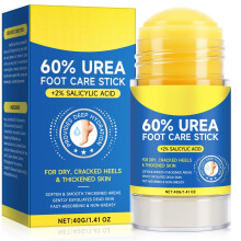 60% Urea Foot Cream and Salicylic Acid Stick for Deep Hydration, Callus Removal, Dry Cracked Skin