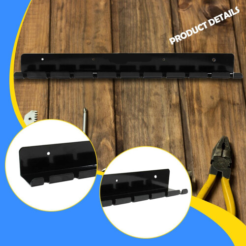 Pneumatic Tool Rack Wall Mounted Organizer Holds 10 Tools Durable Iron Garage Storage 1