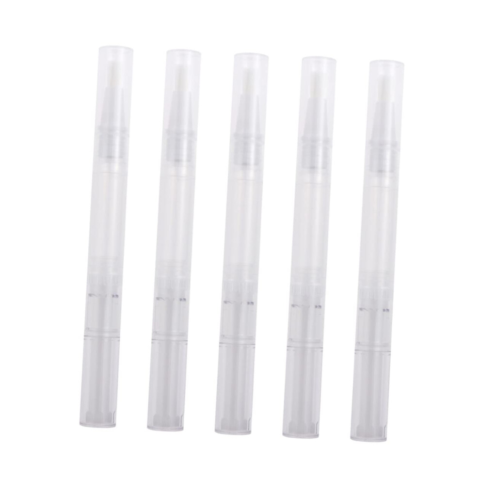 10 Pack 3ml Refillable Nail Oil Pen with Precise Brush Applicator for Lip Gloss and Essential Oils