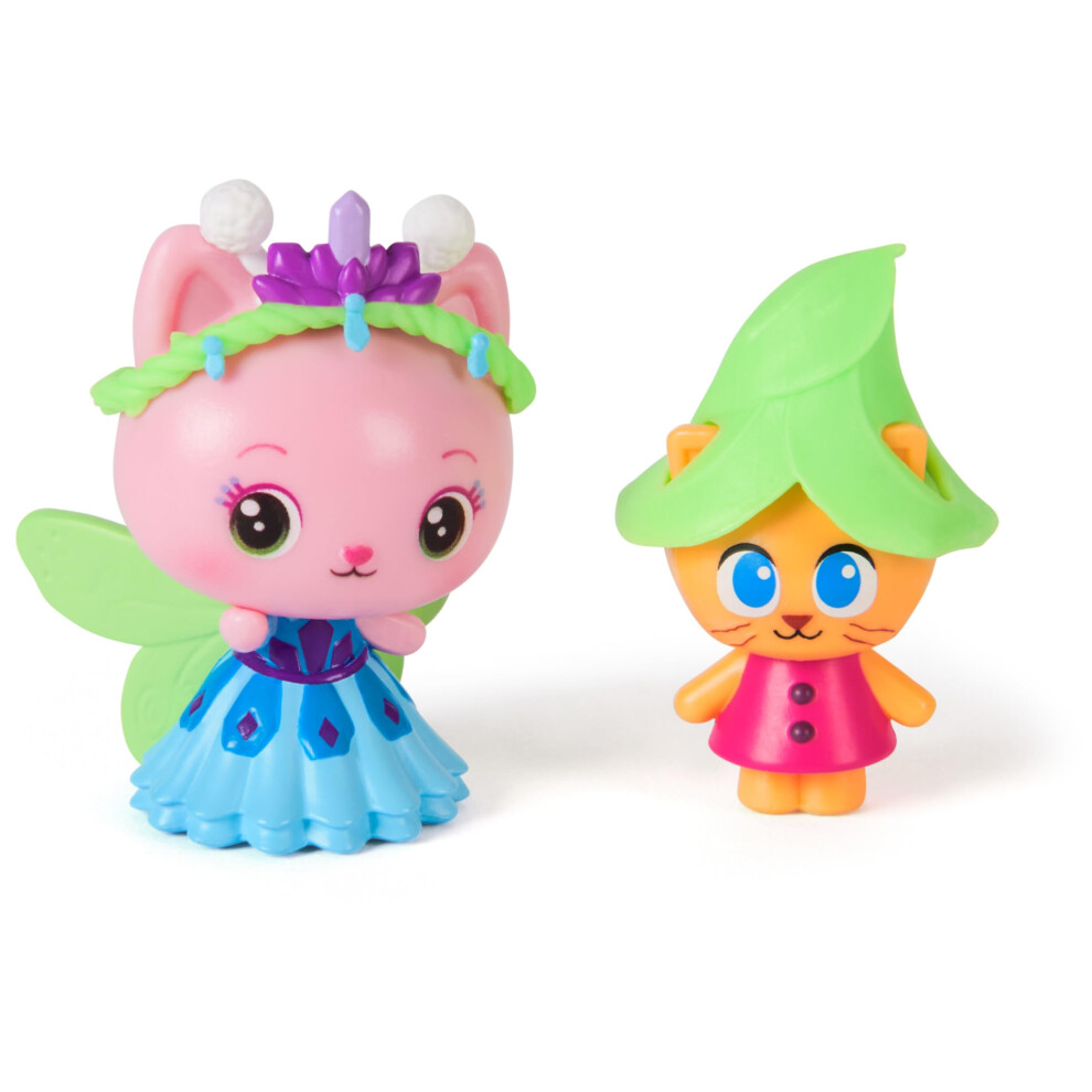 Photos - Doll Accessories Gabby's Dollhouse: The Movie, Queen Kitty Fairy and Kitty Gnome, Toy Figures with 2 Accessories, Kids Toys for Girls and Boy