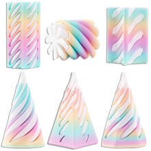 6 PCS 3D Printed Fidget Toy, Fidget Toys for teen, spiral cone fidget toy Rainbow Spiral Fidget Toys Set Desk Toys for Stress, Desk Decor Suitablel f