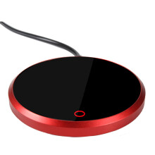 Smart Cup Warmer Coffee Beverage Heater, Integrated Light Source and Touch Thermostat Beverage Plate with Waterproof Design, For Tea Coffee Milk Hot
