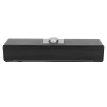Computer Speaker with AUX-in, Stylish Slim Design USB Powered PC Speaker for Desktop Laptop, No Sound Delay Stereo Sound Bar for Gaming Movies Music
