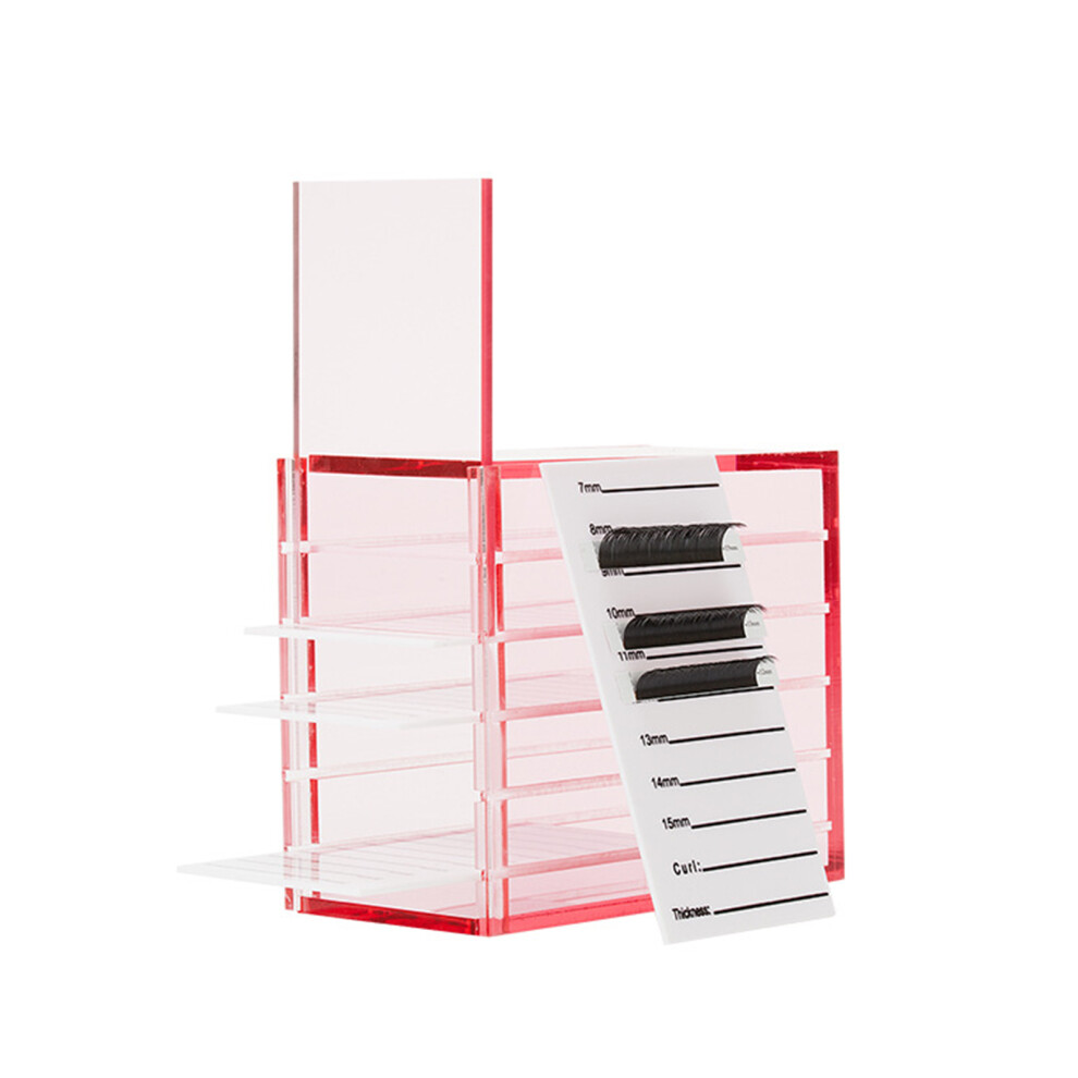 Eyelash Organizer With Premium Acrylic Materials, High End Shatter Proof Lash Storage Box Featuring Durable And Odorless Construction For