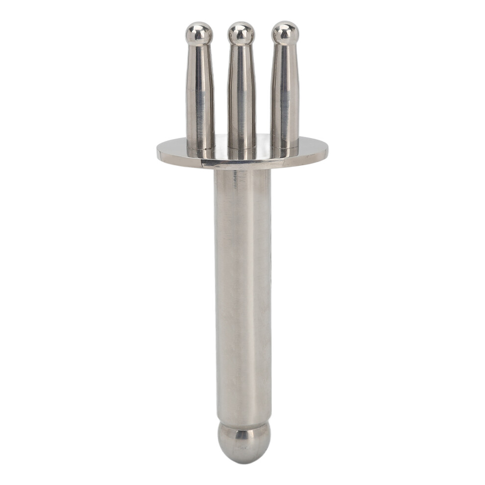 Muscle Knot Relief Massage Fork, Stainless Steel Deep Tissue Massage Acupuncture Pen Reflexology Trigger Point Magnetic Therapy Face Lifting Device
