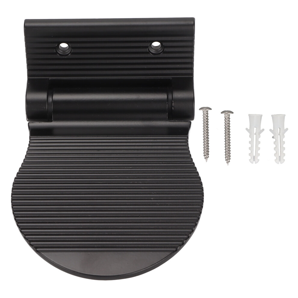 Bathroom Foot Stand for Shaving Legs, Heavy Duty Aluminum Foldable Shower Pedal Corrosion Resistant with Screw Mounting, Adjustable Wall Mounted Foot