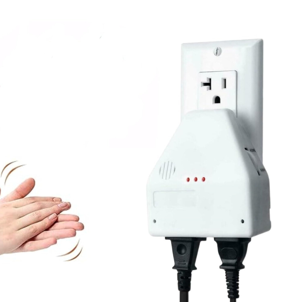 Clap Switch Sound Activated Outlet With Dual Appliance Control And Hands Smart Home Lighting 9455672928632