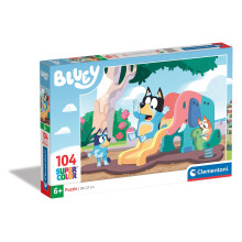 Clementoni - 27171 - Supercolor Puzzle Bluey - 104 Pieces - Jigsaw Puzzle For Kids Age 6 - Made In Italy