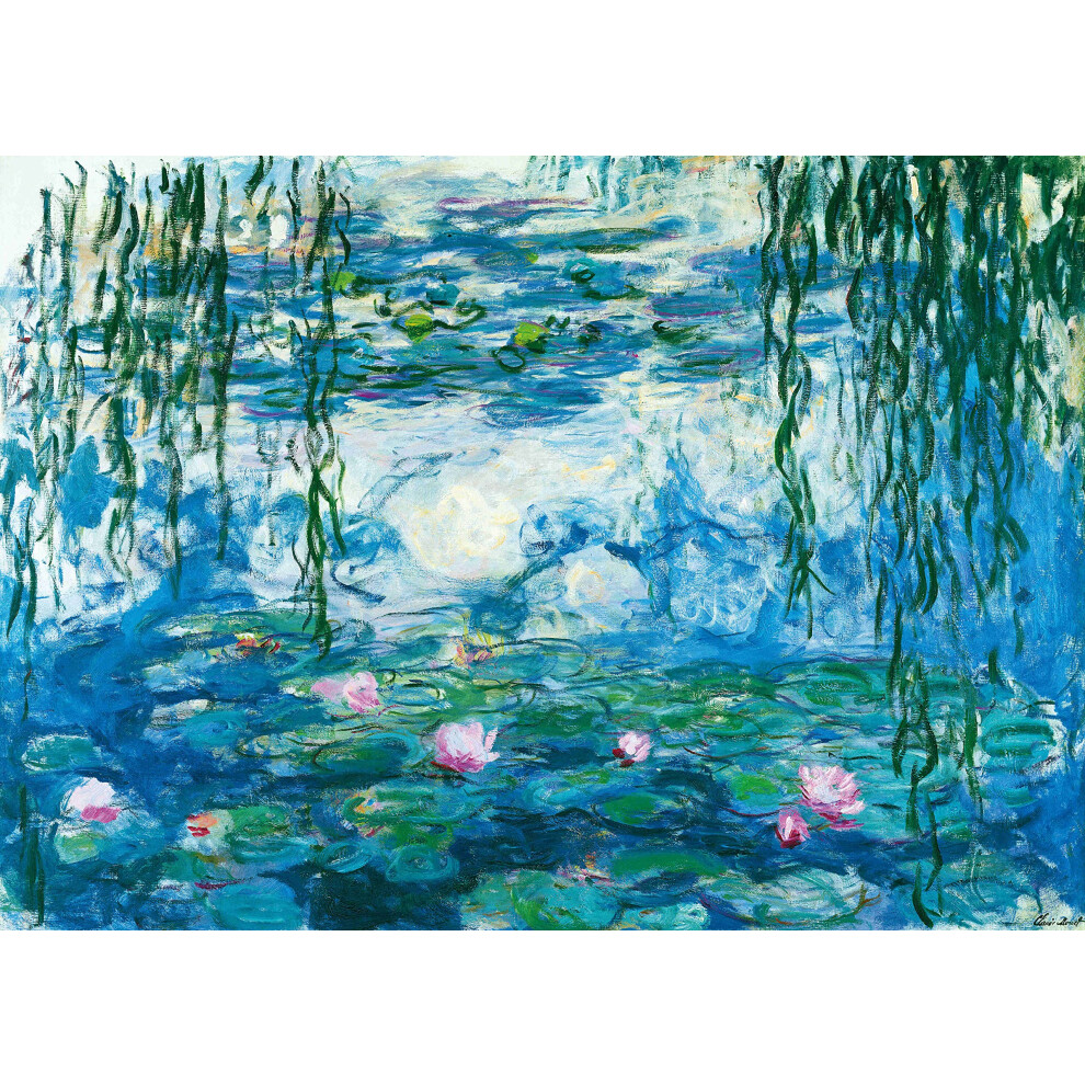 Photos - Jigsaw Puzzle / Mosaic Jigsaw Puzzles for Adults 1000 Piece Waterlilies by Claude Monet 27.56 x 19.69 Inch Jigsaw Puzzles for Adults Educational Ga