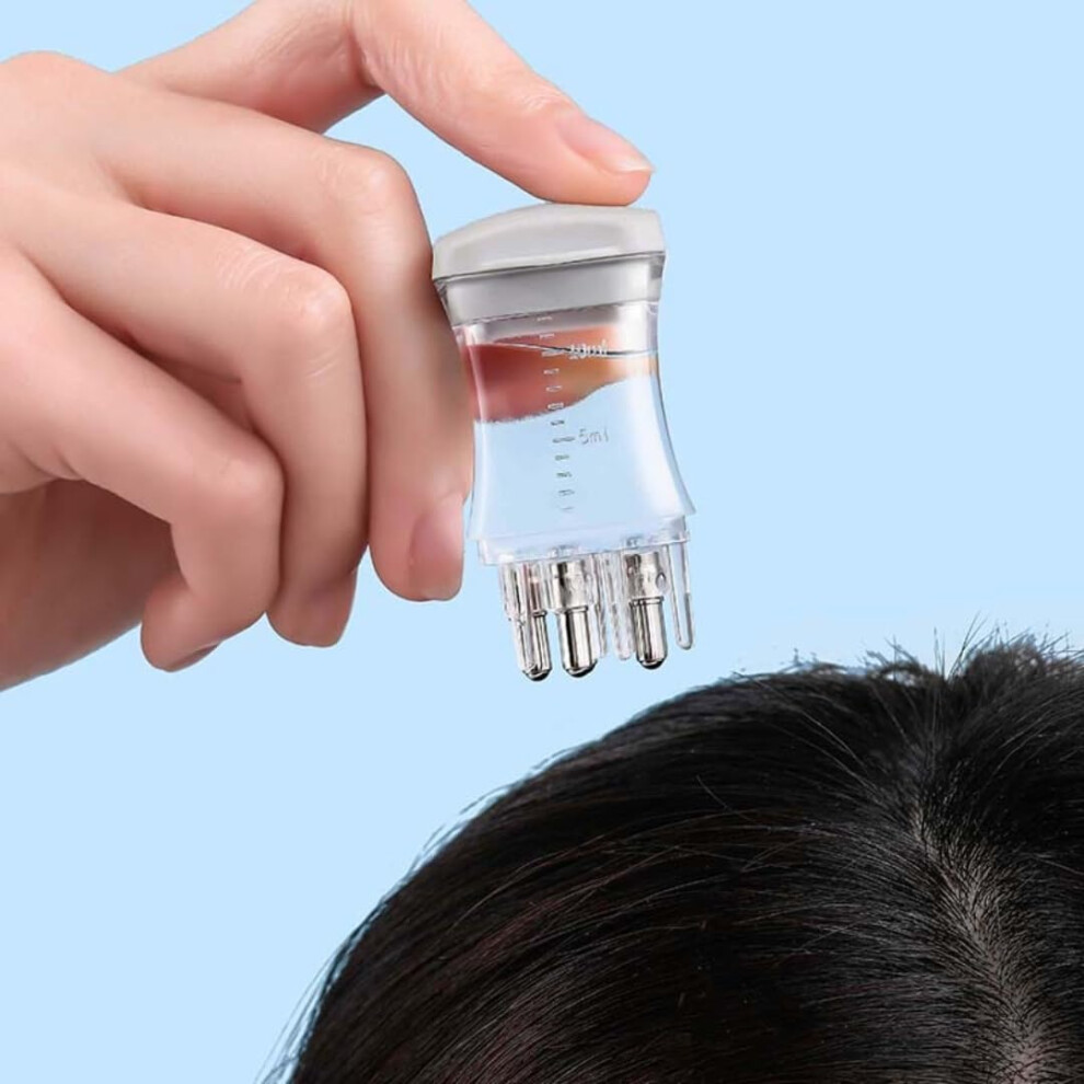 Scalp Oil Applicator with Root Comb for Precise Liquid Application and Hair Growth Treatment