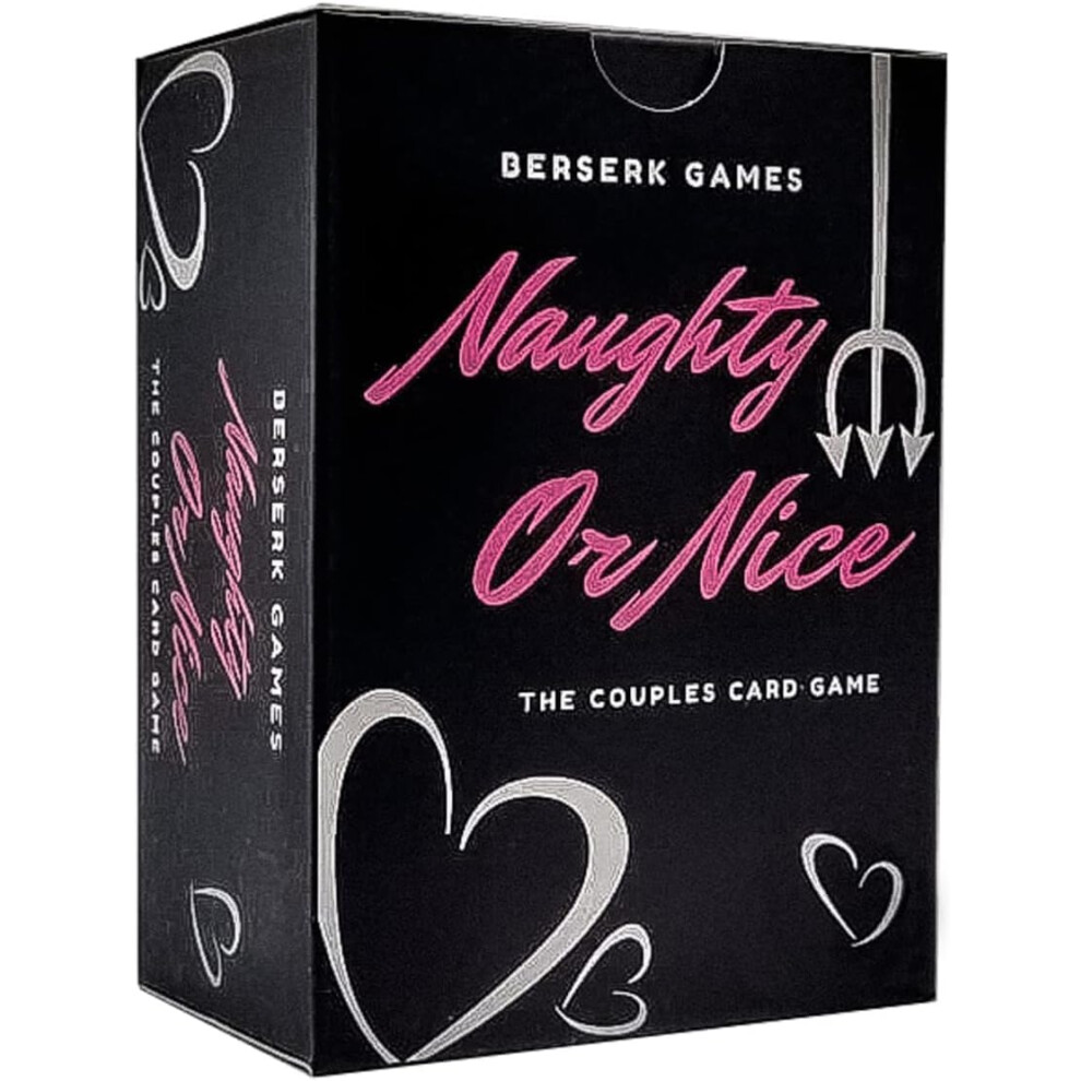 Berserk Games Naughty Or Nice Couples Card Game - 100 Flirty Prompts & Daring Challenges, 4 Levels Of Play | Fun Date Night Game & Romantic For Couples
