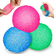 xinrongda 3Pcs Stress Relief Fidget Toys, Stress Balls for Adults, Squishy Doh Fidget Toys for Kids, Ice Round Sensory Sugar Balls for Anxiety Relief
