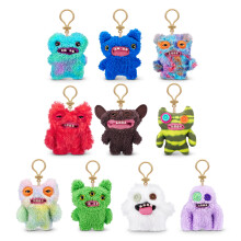 Fuggler Key Rings Series 3 by ZURU, 5 inch Funny Ugly Monster, Plush, Collectible, Toy (3 Pack, random assortment)
