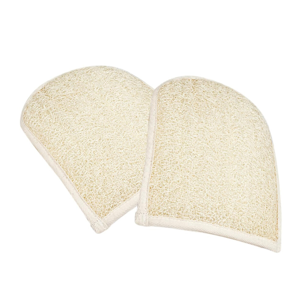 Loofah Bath Glove 2pcs Exfoliating Shower Glove for Deep Clean Body Scrubbing and Dead Skin Removal