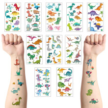 10 Pcs Dinosaur Temporary Tattoos Stickers for Kids,Dinosaur Party Bag Filler Favors Cute Fake Tattoos Stickers for Kids Boys Girls School Rewards Gi
