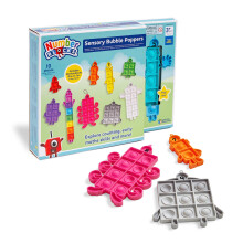 Learning Resources Numberblocks Sensory Bubble Poppers, Push Pop Fidget Toys, Keychains for Kids, Counting Maths Manipulatives, Calm Down Corner Supp