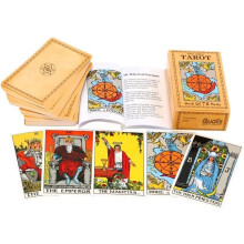 Qualis 78 PCS Original Tarot Cards And Book For Beginners Set | Deck with 100 Page Guide Book | Tarot Card Set By Pamela Colman - Smith-Waite Rider D