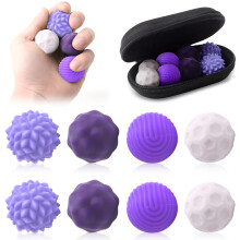 8PCS Magnetic Balls Fidget Toy, Silent Fidget Toys,Magnetic Fidget Balls for Adults Kids,Silicone Texture Balls for ADHD, Autism, Anxiety, Office Des