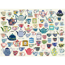 Ravensburger Time for Tea 500 piece Jigsaw Puzzle - Puzzle Championships for Adults and Kids Age 10 Years Up
