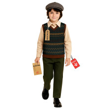 Morph Evacuee Costume Boys,Victorian Costume Boys, WW2 Costumes For Kids, World Book Day Costumes For Boys 7-9