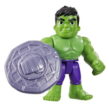 Marvel Spidey and His Amazing Friends Hulk Toy with Accessory, 7.6-cm (3 inch) Action Figures, Super Hero Toys for Children, Ages 3+, Green