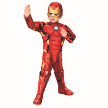 Rubies Official Marvel Avengers Iron Man Deluxe Toddler Costume, Kids Fancy Dress, Age 2-3 years, (702035), World Book Day Halloween, World Book Day