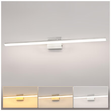 48 Inch Bathroom Vanity Light Brushed Nickel, Modern LED 3CCT Adjustable Wall Fixture for Mirror