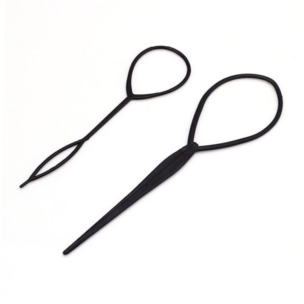 Unisex Hair Styling Tools Ponytail And Bun Maker Set 2 Pcs Easy Diy Styling Gentle On Hair Secure Hold
