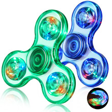 Gigilli Fidget Spinners 2 Pack, LED Light up Fidget Toys for Kids, Party Favors Glow in The Dark Fidget Toys, Birthday Classroom Prizes for Kids(Dark