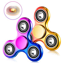 SCIONE 2PCS Fidget Spinner Rainbow Sensory Fidget Toys, Anxiety Stress Relief Pass the Parcel Prizes for Kids Adults Goodie Bag Stuffers for Boys Gir