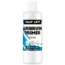 HOMY ARTY Airbrush Primer - White Acrylic Primer for Airbrush, 250 ml Quick-Drying Matte Finish Primer Paint, Ideal for Airbrush Paint with Excellent