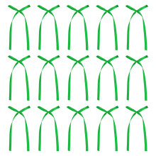 sourcing map 20 Pcs Bow Cake Toppers, 3x5.7 Inch Bow Cupcake Toppers Satin Bowknot Bow Party Decorations for Cake Dessert Craft DIY Decorating Weddin