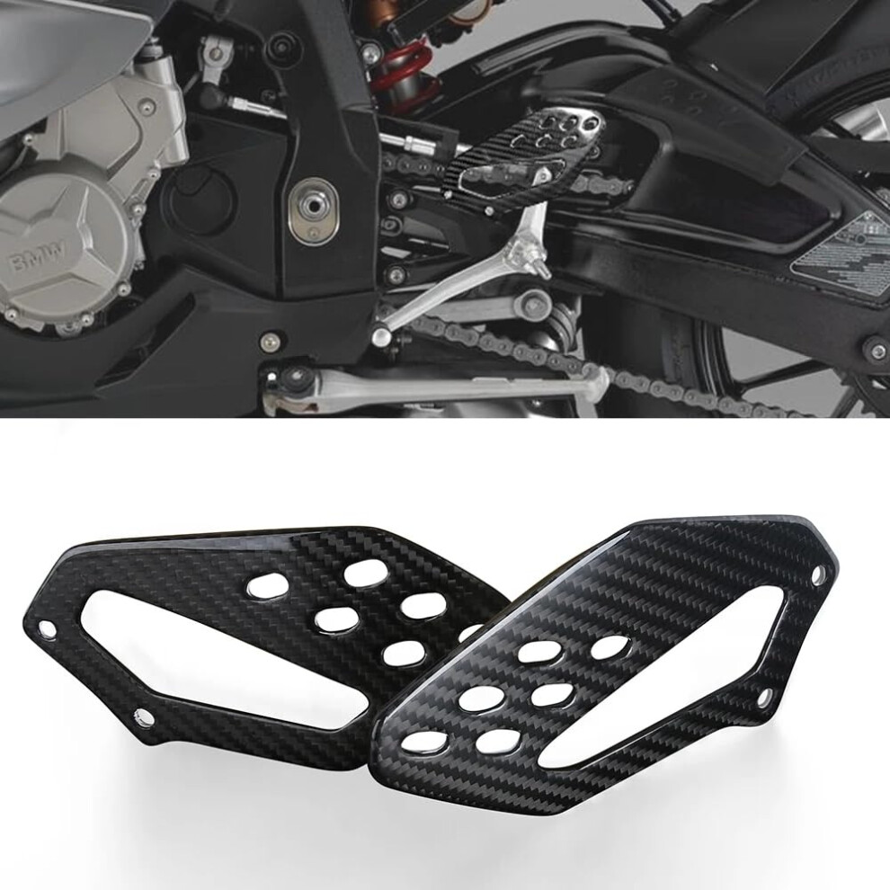 Carbon Fiber Heel Guards Lightweight Racing Style Heat Protection For Bmw S1000rr 20092018 9455672929608