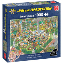Jan Van Haasteren BBQ Party! - 1000 Piece Adults Puzzle - Large 1000 Pc Jigsaw Puzzles - 100% Recycled Cardboard 1000Pc Jigsaws - Fun Brainteasing Ad