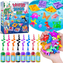 UNGLINGA Magic Water Elf Toy Kit for Kids - 8 Colors Aqua Fairy DIY Squishy Maker Fun Toys Craft Creative Birthday Gifts for Boys Girls Age 5 6 7 8 9