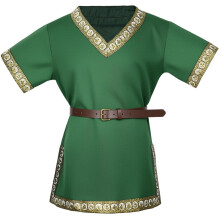 AYBUY Boys' Medieval Tunic, Boys Renaissance Pirate Sleeveless T Shirts with Belt Knight Tops for Carnival, Halloween, School History Days, Renaissan