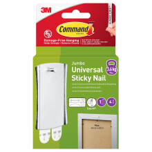 Command Large Metal Universal Picture Hanger 1 Hook 4 Adhesive Strips Dama