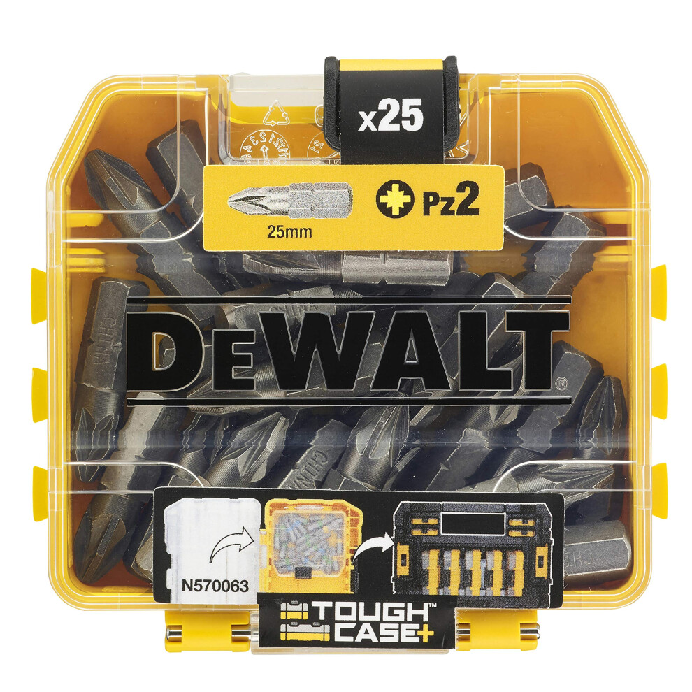 Dewalt Screwdriver Pz2 25 Piece Bit Set In Tic Tac Box Dt71521qz