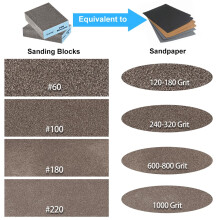 Onarway Sanding Blocks 6 Pack Wet and Dry DualuseSanding Sponges Coars