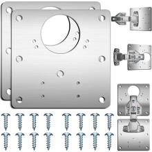 Hinge Repair Plate2PCS Cabinet Hinge Repair Plate with Customized ScrewsSta