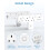 Mscien Multi Plug Adopter, Plug Extension with Ind 7
