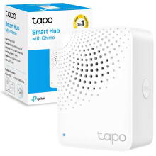 Tapo H100 Smart Hub with Chime, Works with Tapo Doorbell Camera, Smart Switch, Button and Sensor,Whole-Home Coverage,Connect Up to 64 Devices,19 Ring