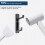 pickpiff Self Adhesive Hook, 6KG Extra Sticky and Strong, Black 4 Pack 7