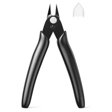 BOENFU Small Wire Cutter 5 Inches Wire Snips Jewellery Wire Cutters Flush Cut Nippers Precision Small Side Cutting Pliers for 3D Print